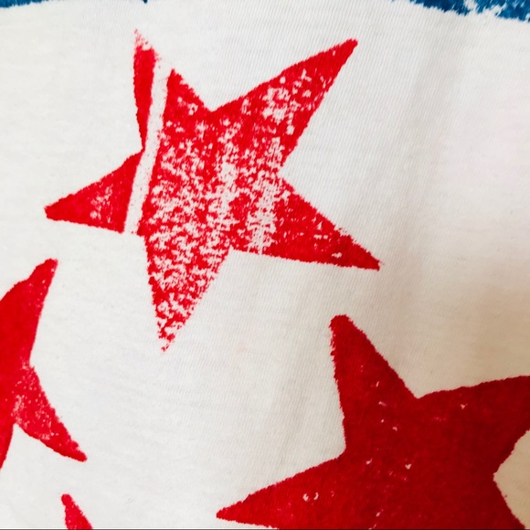 Red Pink and Blue Tee with Stars - Picture 8 of 10